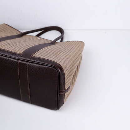 Hermes｜ Limited Garden Party PM Wool/Buffalo Handbag 2006