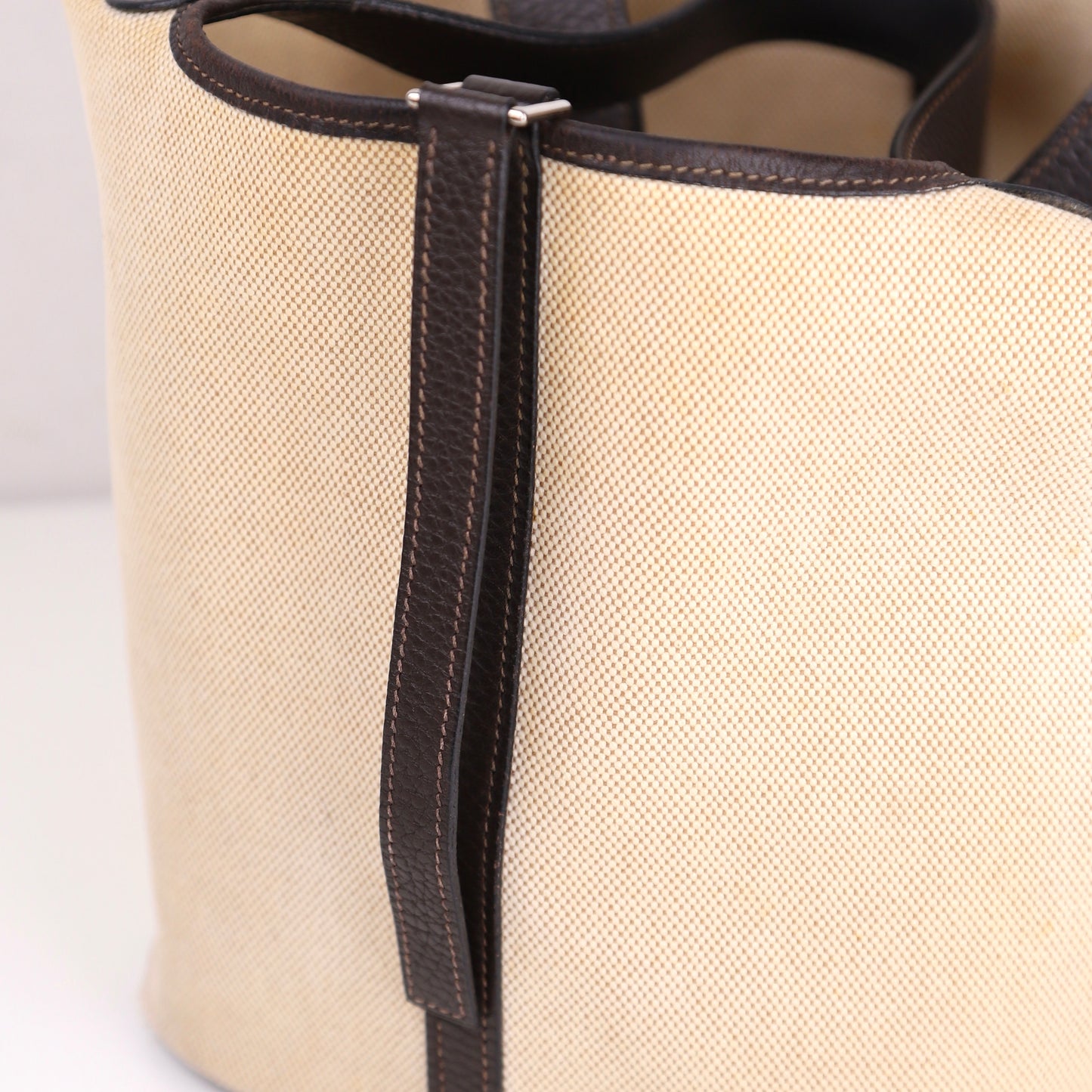 Hermes｜Picotin MM Handbag Toile Ebene 2004