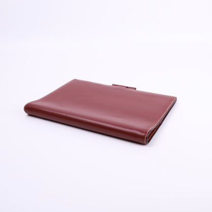 Hermes Journal Case Notebook Cover in Chamonix Rouge H 2001, right side