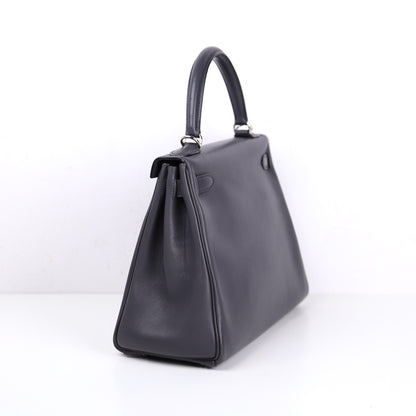 Hermes｜Kelly 28 Handbag Swift  Graphite 2007