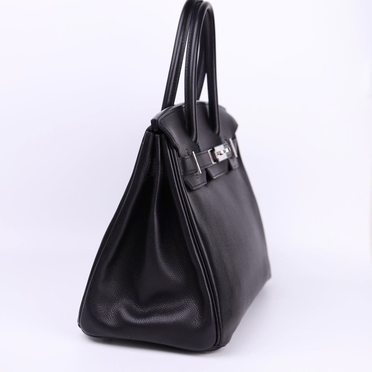 Hermes Birkin 30 in Evercolor Black 2008 PHW, left side
