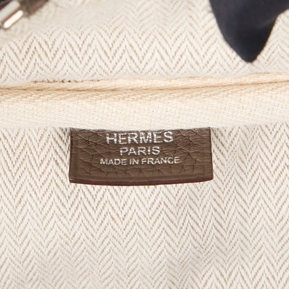 Hermes| Victoria 35 shoulder bag  Etoupe Taurillon Clemence 2016