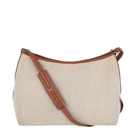 Hermes｜ Berlingot Shoulder Bag  Barenia/Toile  2001