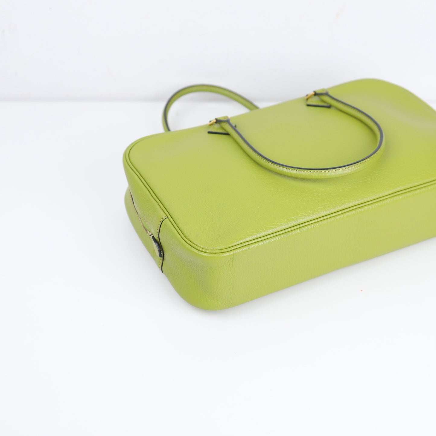 Hermes｜Plume elan 28 Handbag Anis Green Chevre Mysore 2004