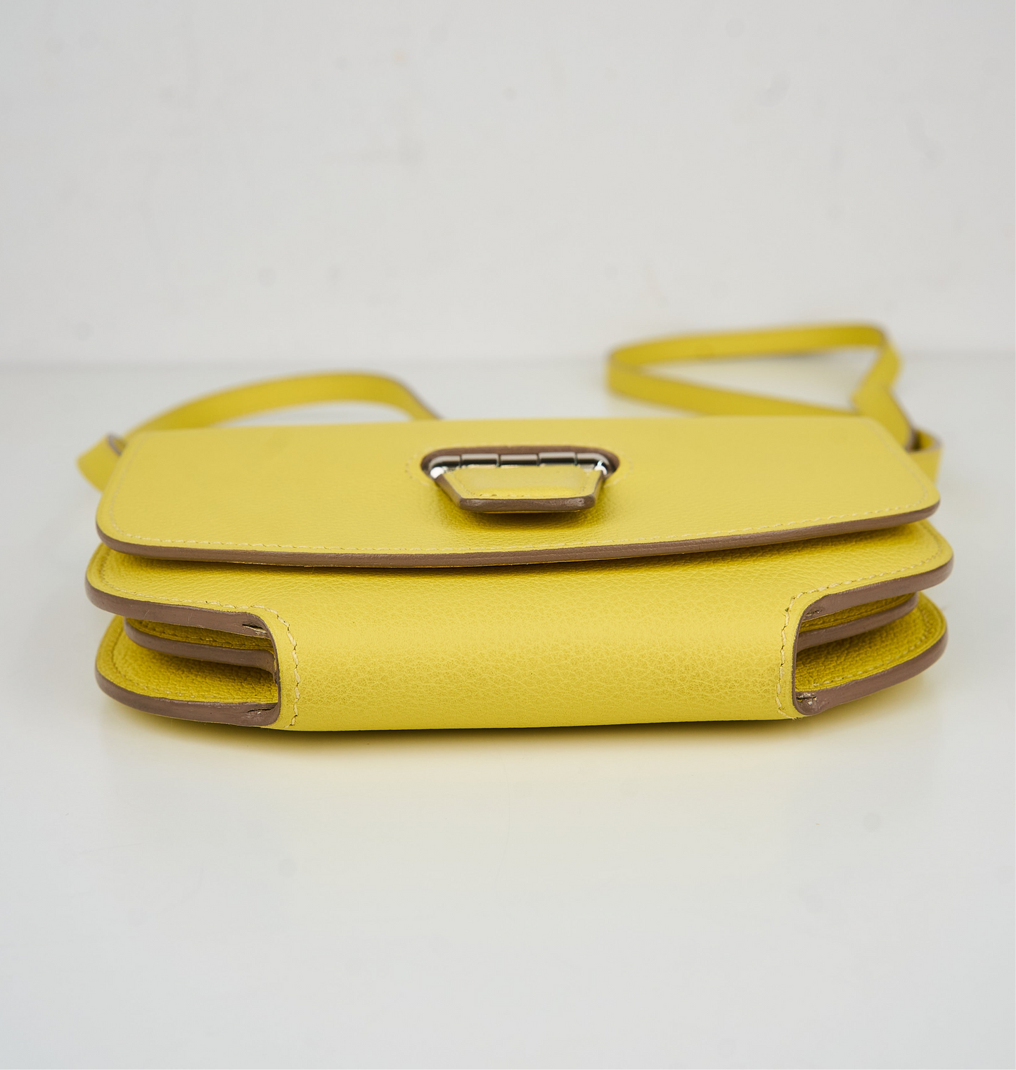Hermes｜ Convoyeur shoulder bag  Lime Evercolor 2017