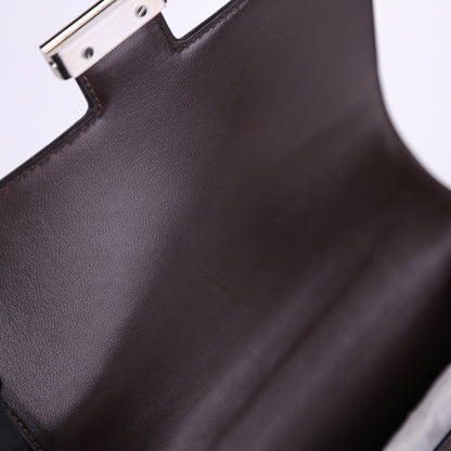 Hermes Constance 19 Shoulder Bag in Box-Calf Chocolat 2016 PHW,inside