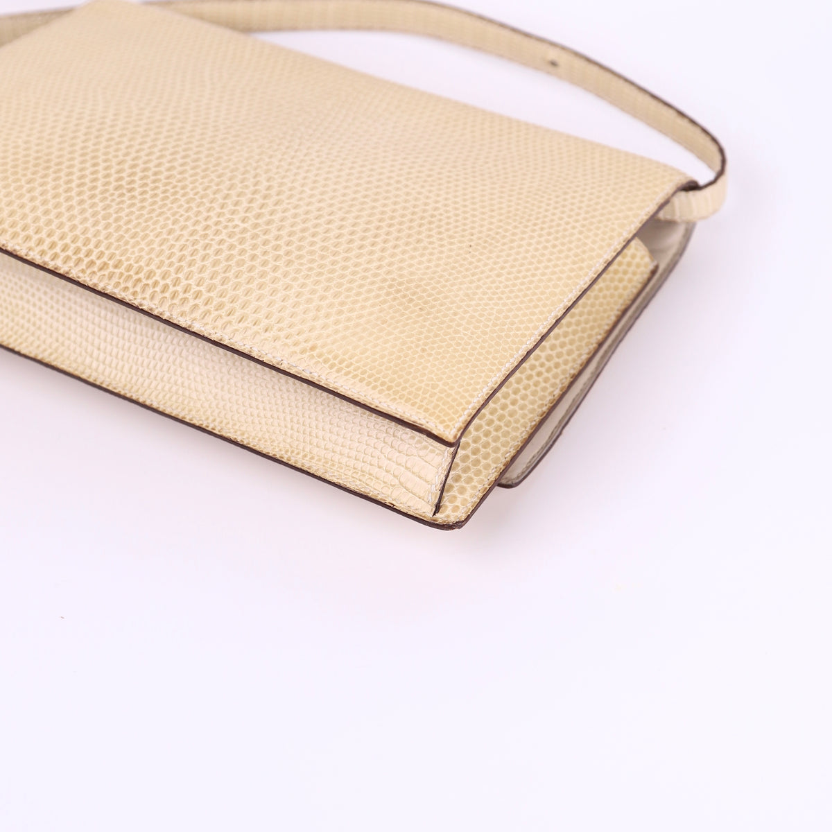 Hermes Vintage 2Way Shoulder Bag in Lizard 1986,corner4