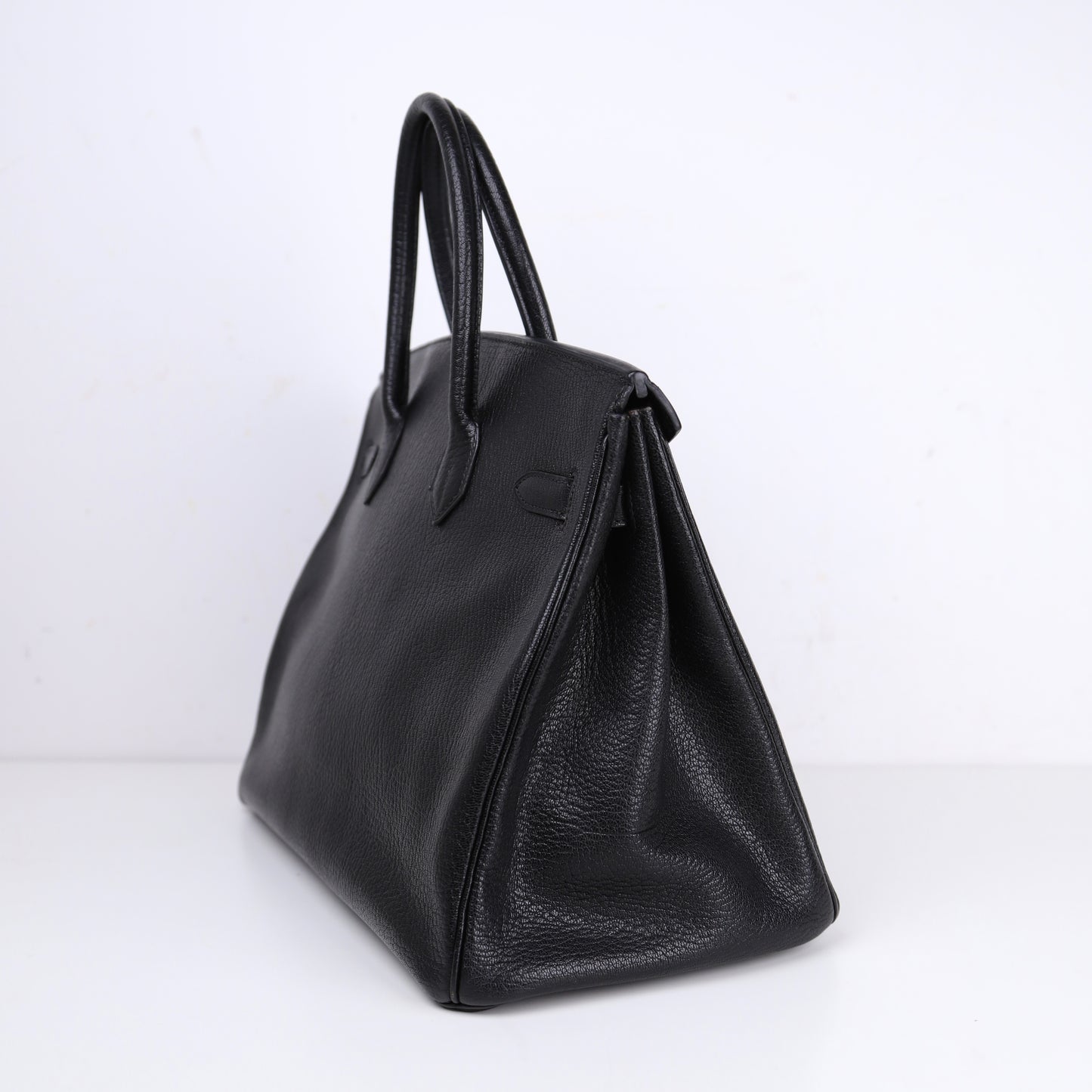 Hermes| Birkin 35 Handbag  Black Coromandel Cherve 2001