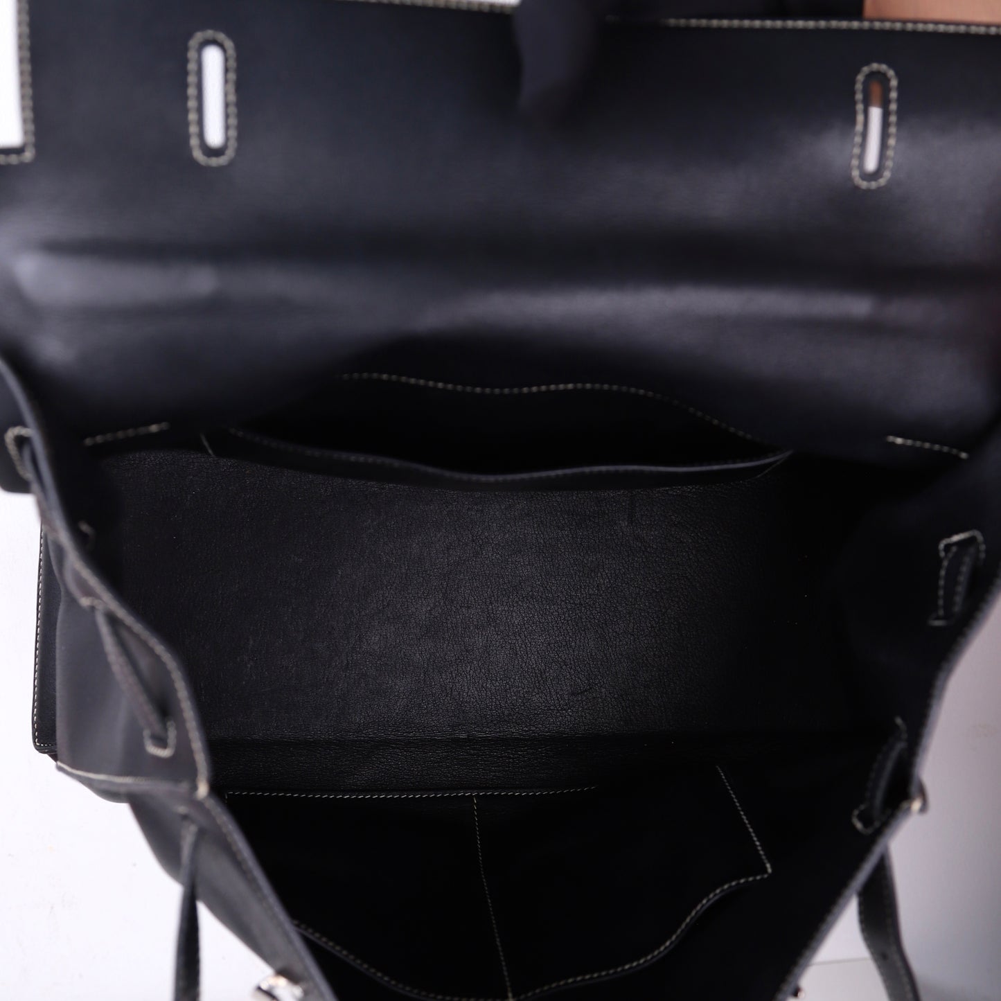 Hermes｜Kelly Flat  Handbag Black Swift 2007