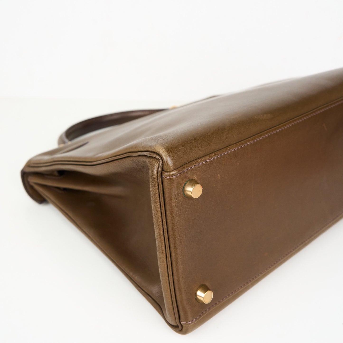 Hermes｜ Kelly 32  Handbag Barenia Vert Olive 2001