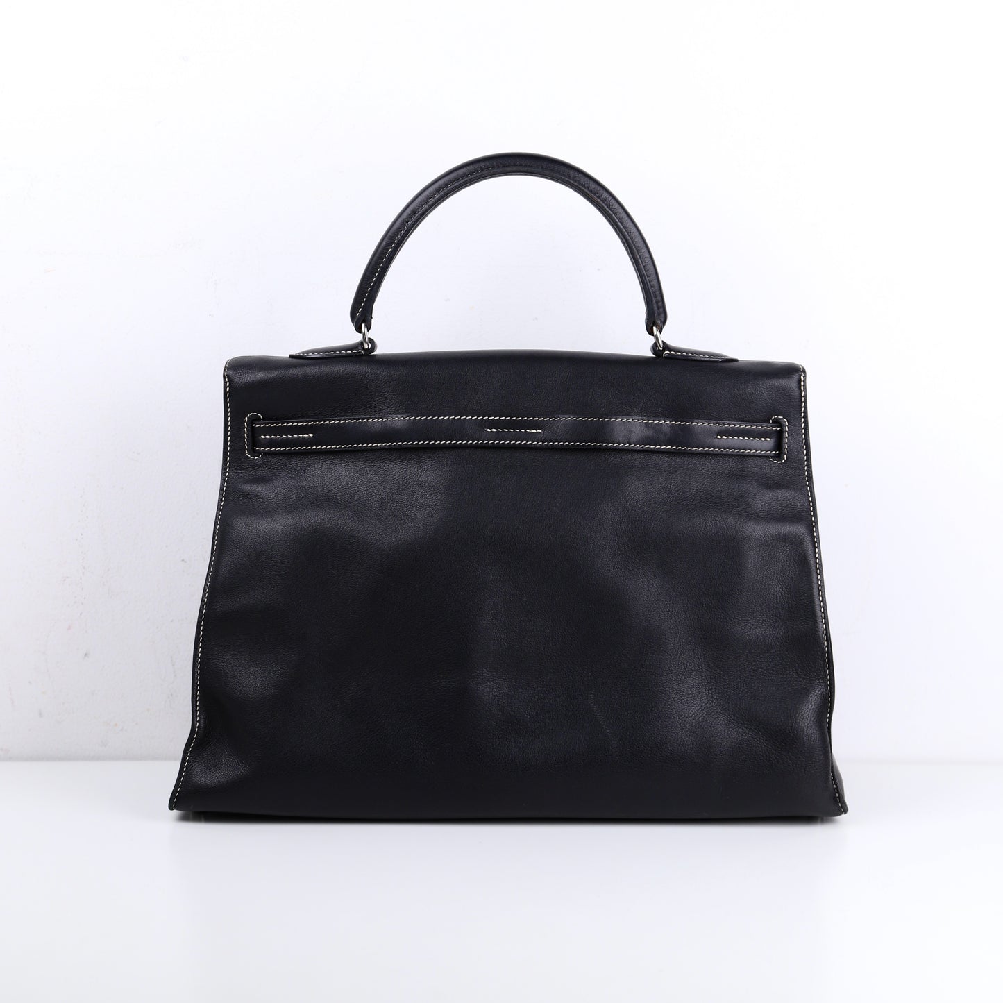 Hermes｜Kelly Flat  Handbag Black Swift 2007