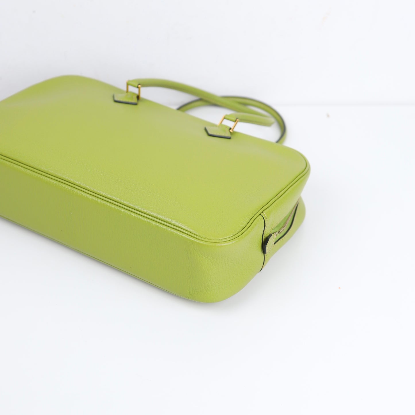 Hermes｜Plume elan 28 Handbag Anis Green Chevre Mysore 2004