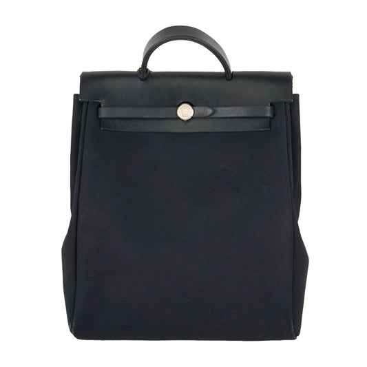 Hermes｜ Herbag Backpack PM  Black Toile 2000