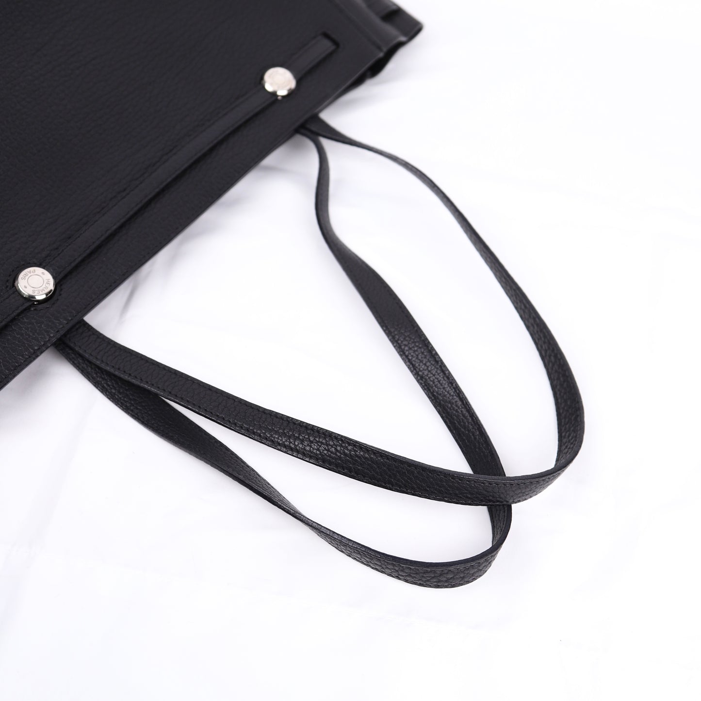 Hermes Cabana Tote Bag in Black Togo 2002