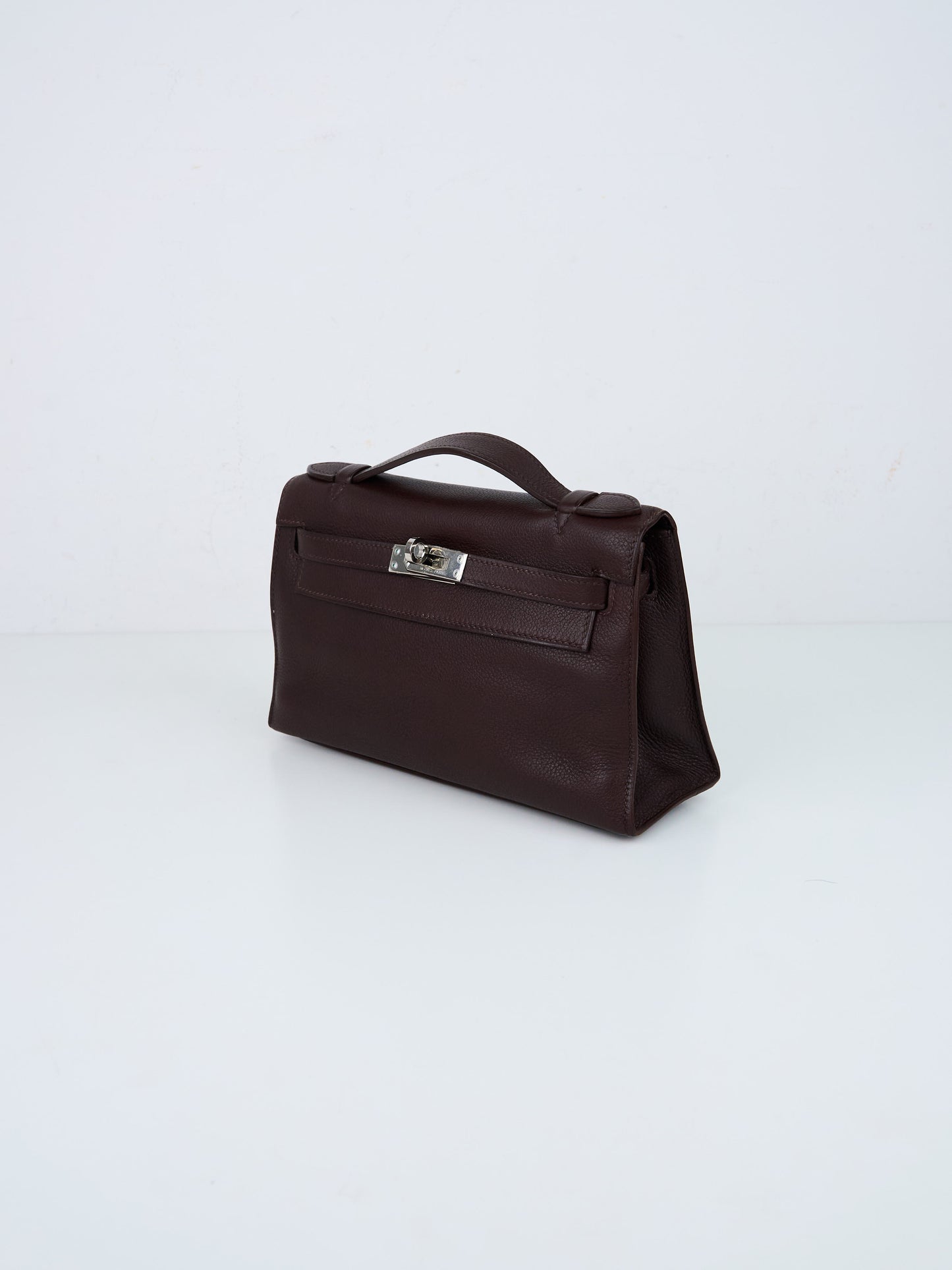 Hermes｜Kelly Pochette Havana Handbag Evergrain 2006