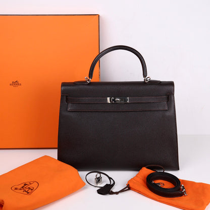 Hermes｜ Kelly 35 Handbag  Chever Ebene 2003