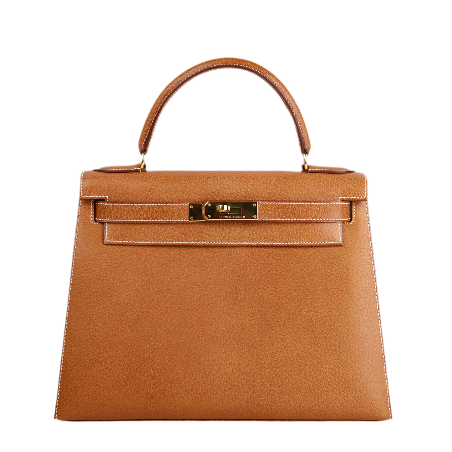 Hermes｜Kelly 28 Handbag Peau De Porc Gold 1994