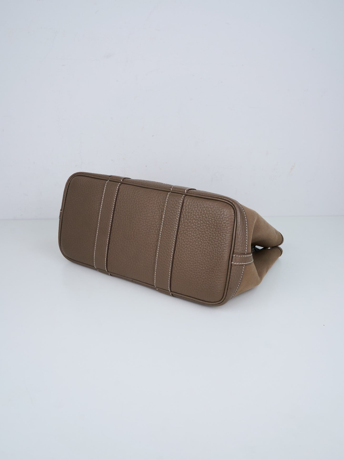Hermes｜ Garden Party TPM Handbag Canvas Etoupe 2012