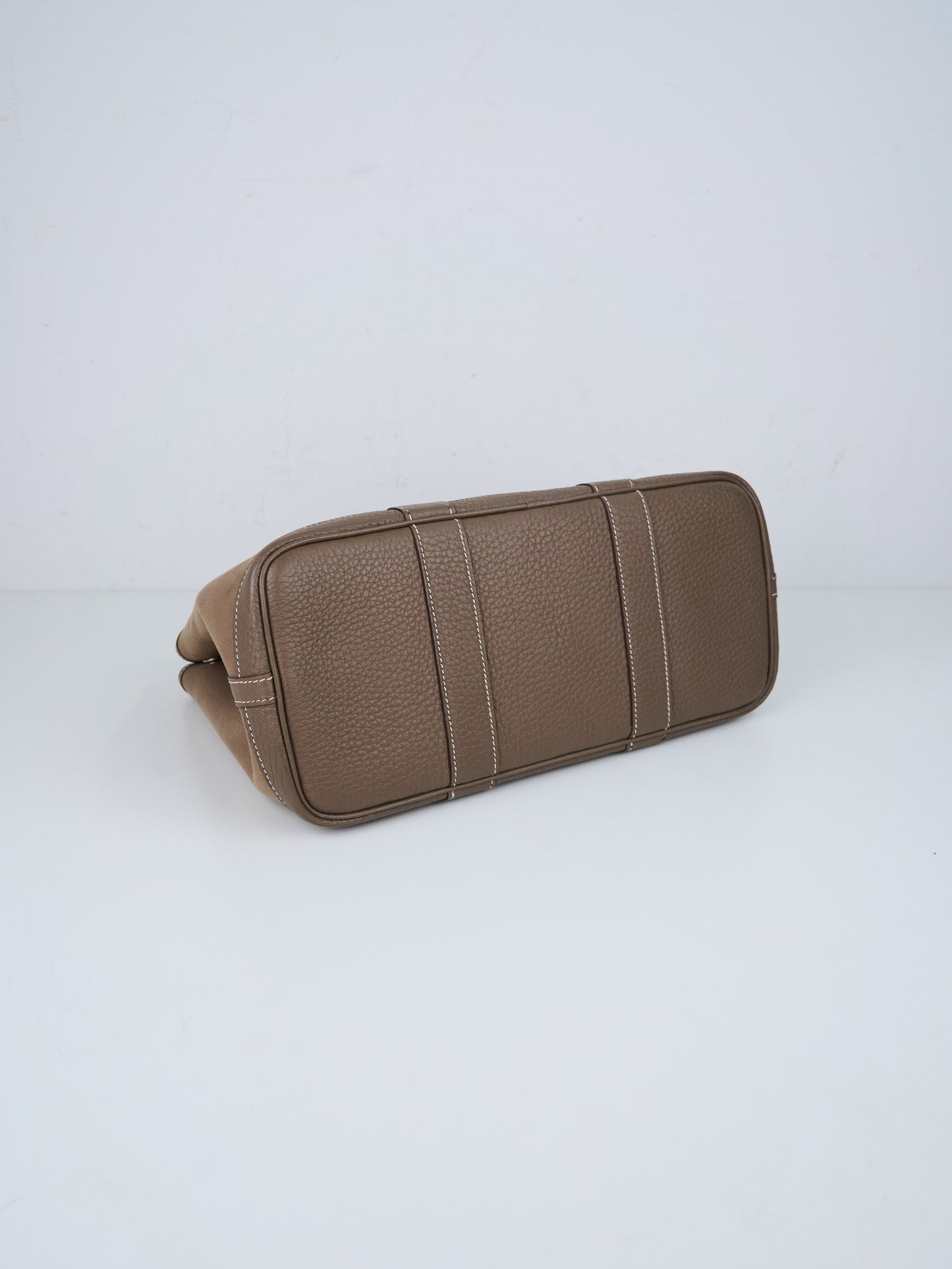 Hermes｜ Garden Party TPM Handbag Canvas Etoupe 2012