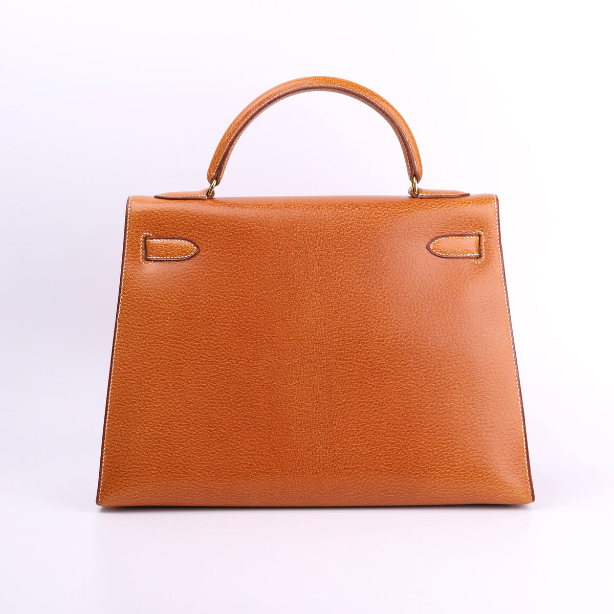 Hermes Kelly 32 in Peau De Porc/Pig Skin Gold 1991 GHW,back view