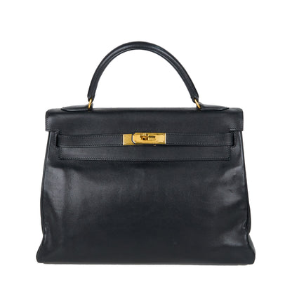 Hermes｜ Kelly32 Handbag Black Gulliver  1994