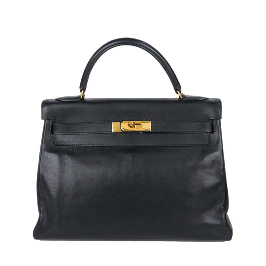 Hermes｜ Kelly32 Handbag Black Gulliver  1994