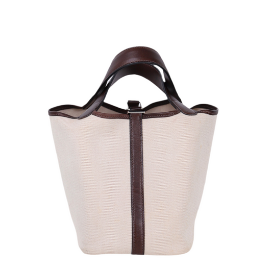 Hermes｜Picotin PM Handbag Toile Barenia 2003