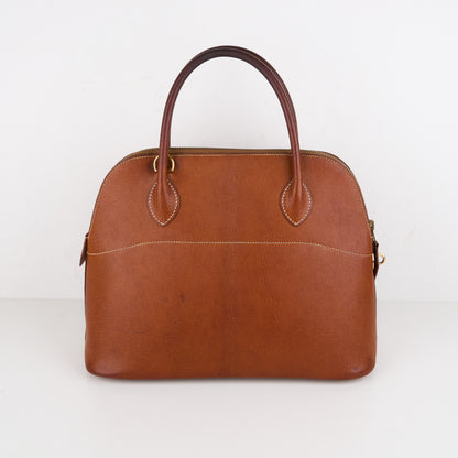 Hermes｜Bolide 31 2-way Handbag Pig Skin Peau De Porc Toffee 2001