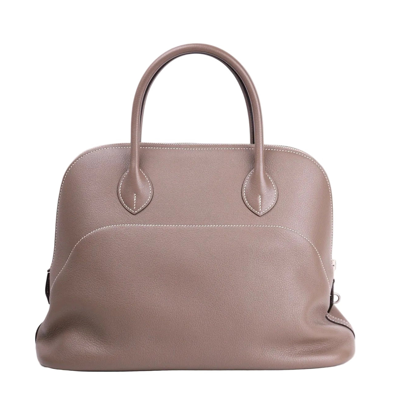 Hermes Bolide Relax 35 Handbag in Novillo Etoupe 2015,front view