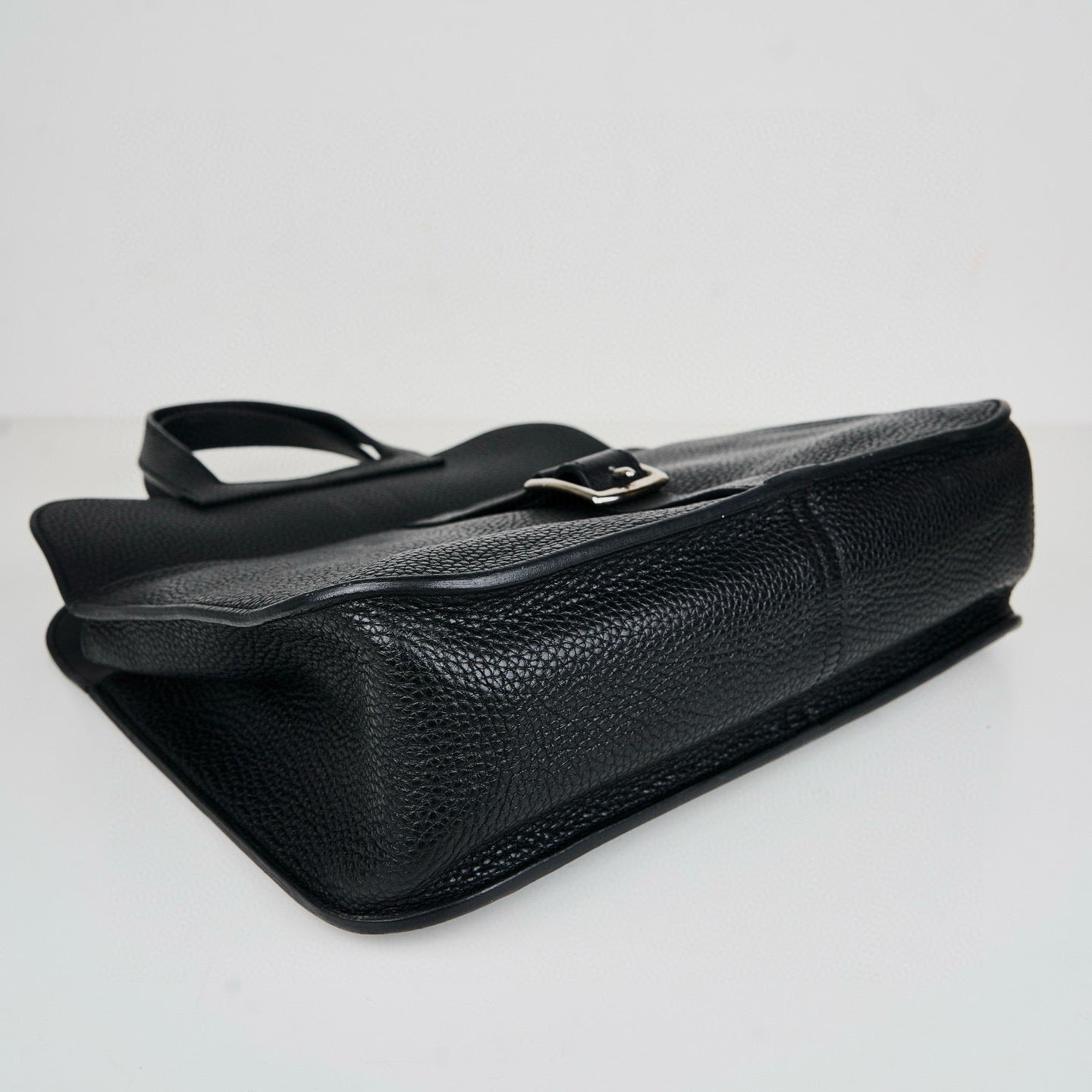 Hermes｜ Halzan 31 Black Taurillon Clemence 5 way handbag  C 2018