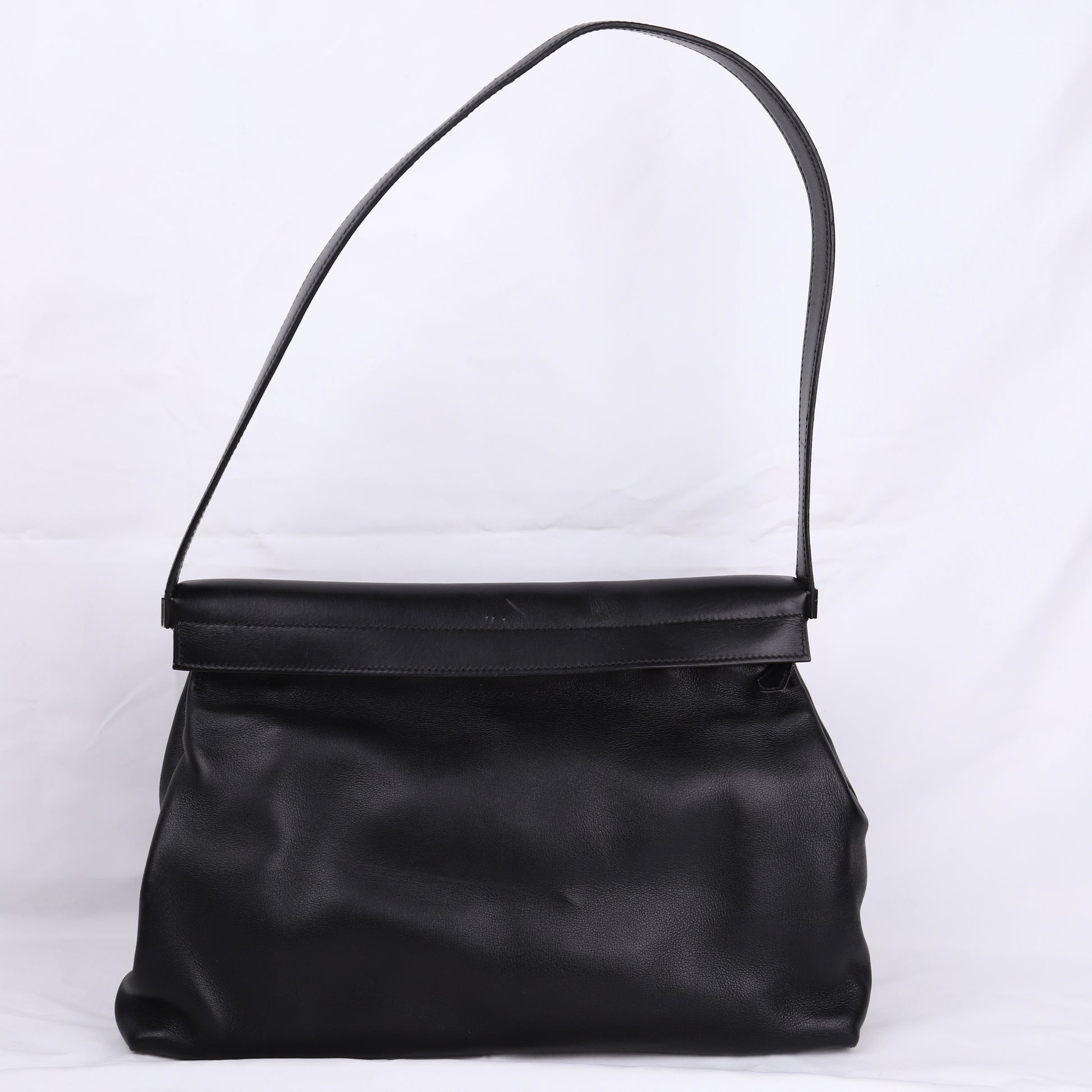 Hermes Yeoh Bag Shoulder bag in Gulliver Black 2001, back view