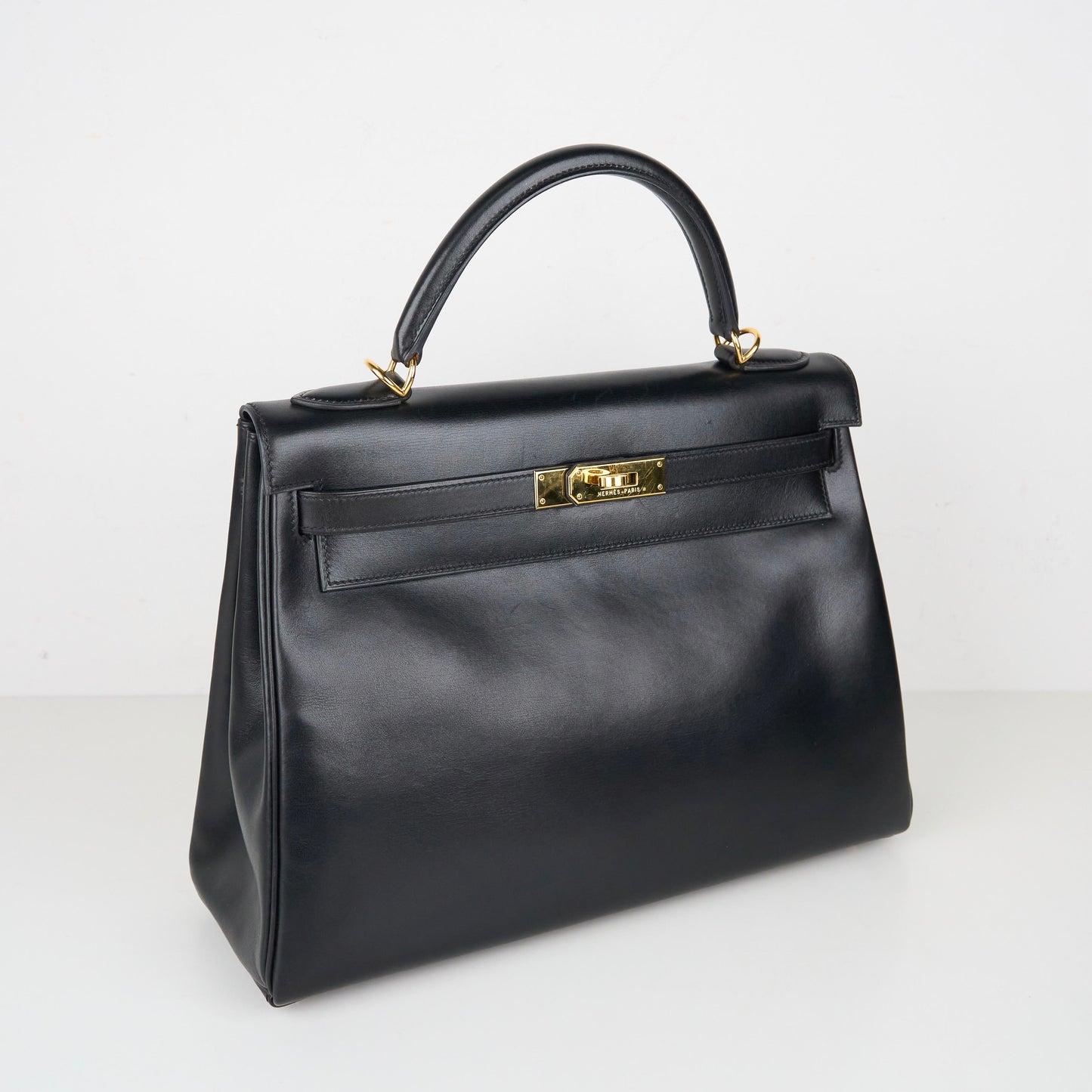 Hermes｜ Kelly32 Handbag  Box Calf  Black 2002