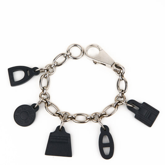 Hermes |Breloque Olga Bag Charm Barenia Black
