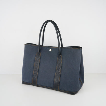 Hermes｜ Garden Party PM Handbag Denim Toile 2012