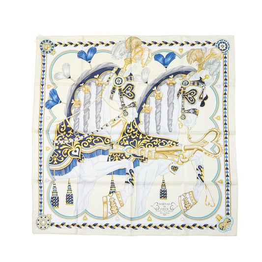 Hermes | Silk Scarf Carre 90 Harnais de Coeur