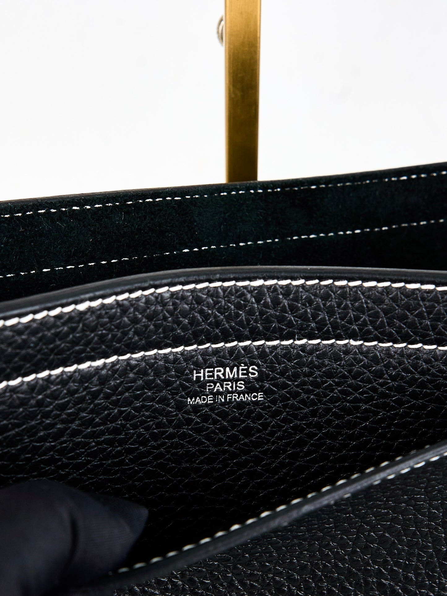 Hermes｜Cabasellier  totebag Black  Taurillon Clemence 2022