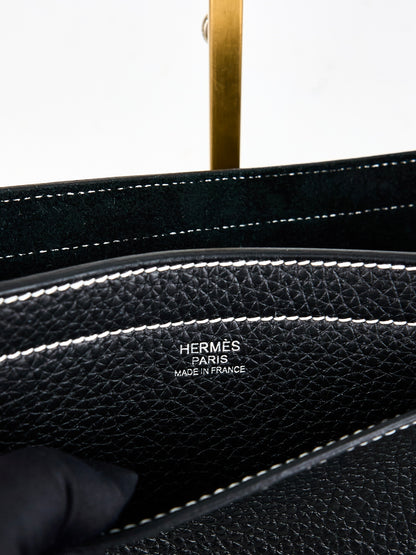 Hermes｜Cabasellier  totebag Black  Taurillon Clemence 2022