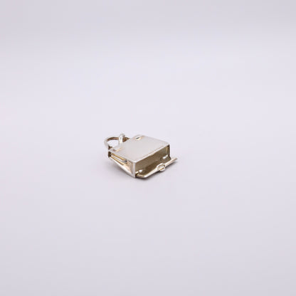 Hermes S925 Silver Kelly Bag Motif Pendant Top，inside