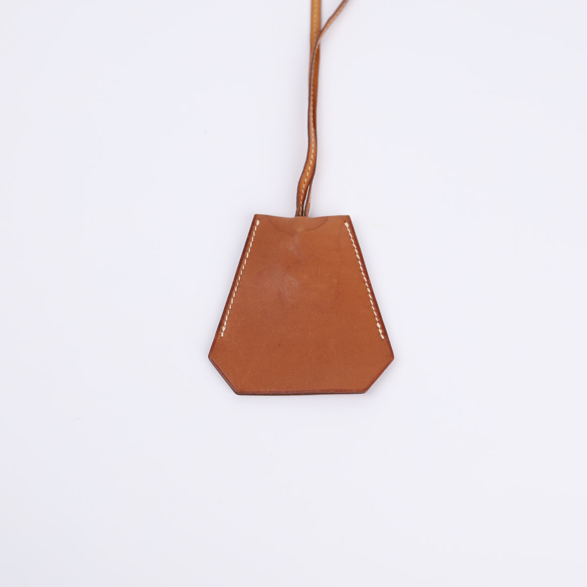 Hermes Barenia Clochette Key Holder Necklace,backside