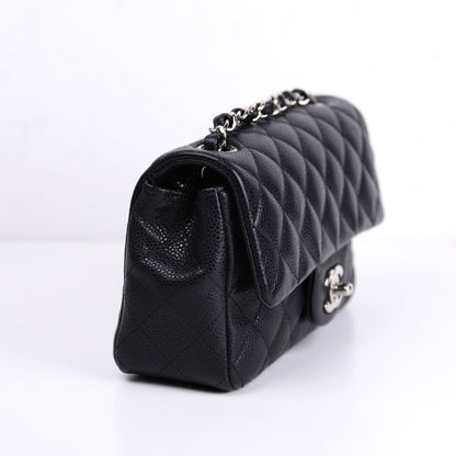 Chanel｜Classic Flap Mini Chain Shoulder bag Caviar Black