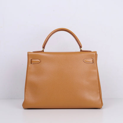 Hermes｜ Kelly 32 Handbag Natural Sable Vachette Ardenness 1998