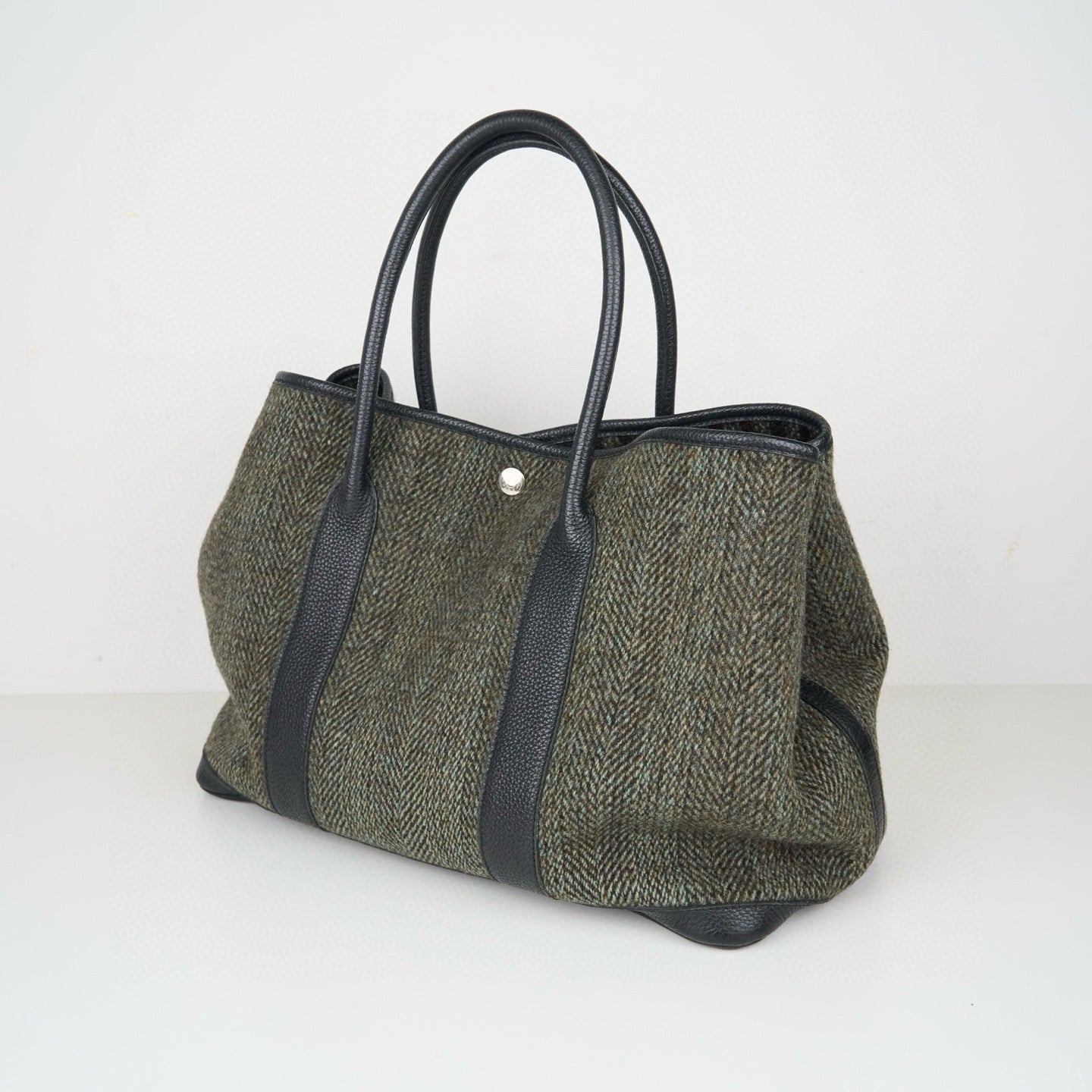 Hermes｜ Garden Party PM  Wool Handbag 2003