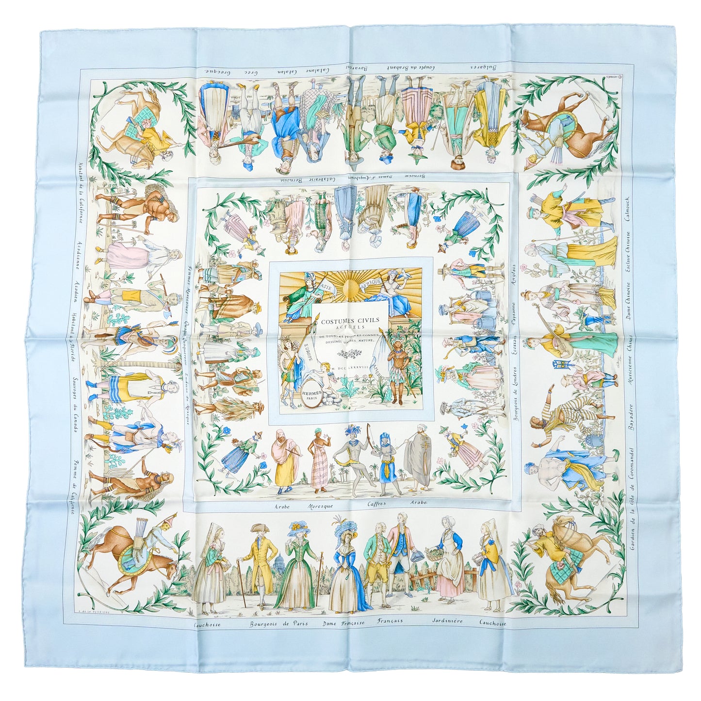 Hermes | 100% Silk Scarf Carre 90 Actuals Scarf Parameters