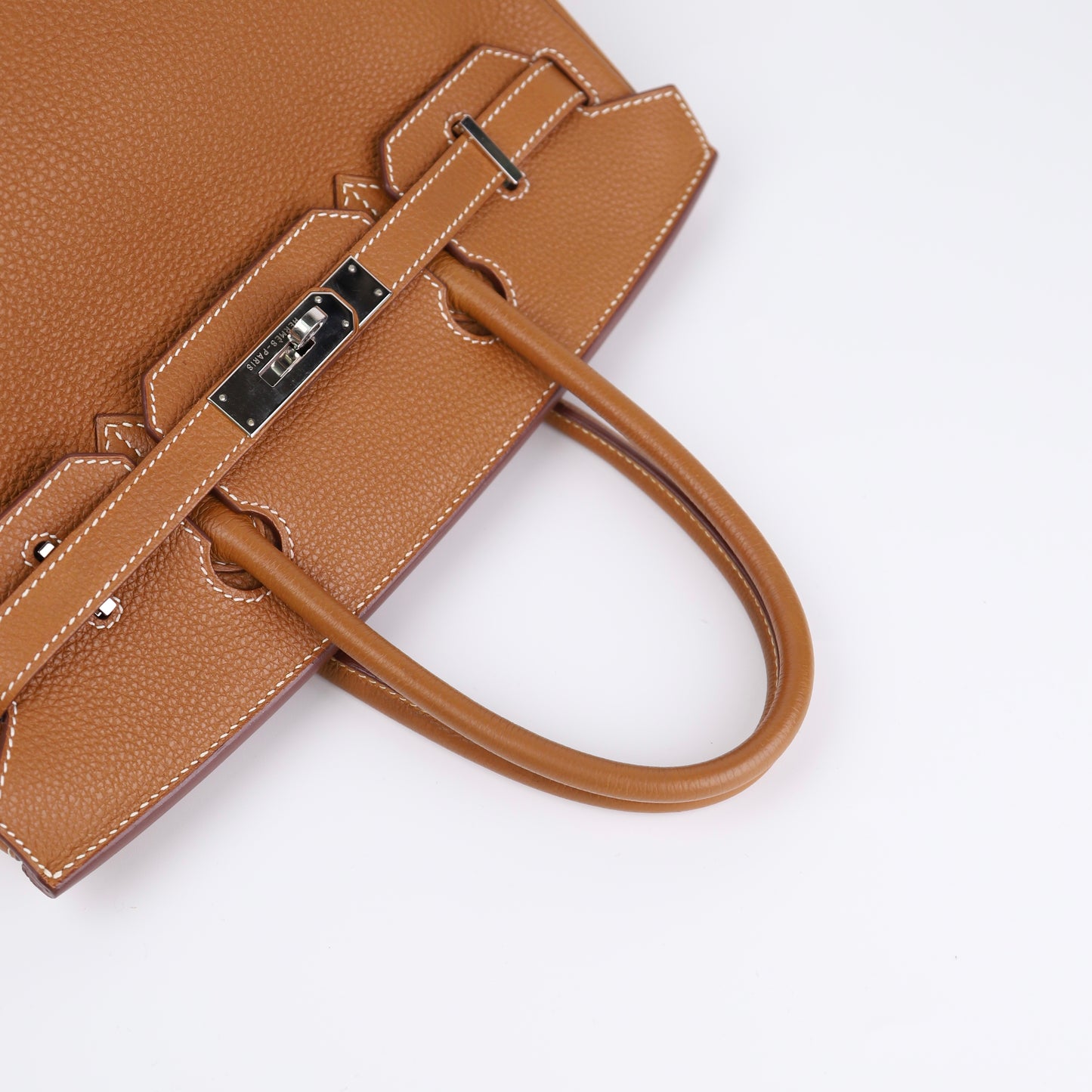 Hermes Birkin 30 Handbag in Togo Gold 2008,handle