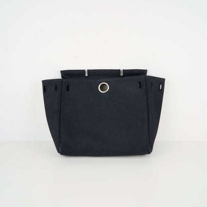 Hermes｜ Herbag Backpack PM  Black Toile 2000