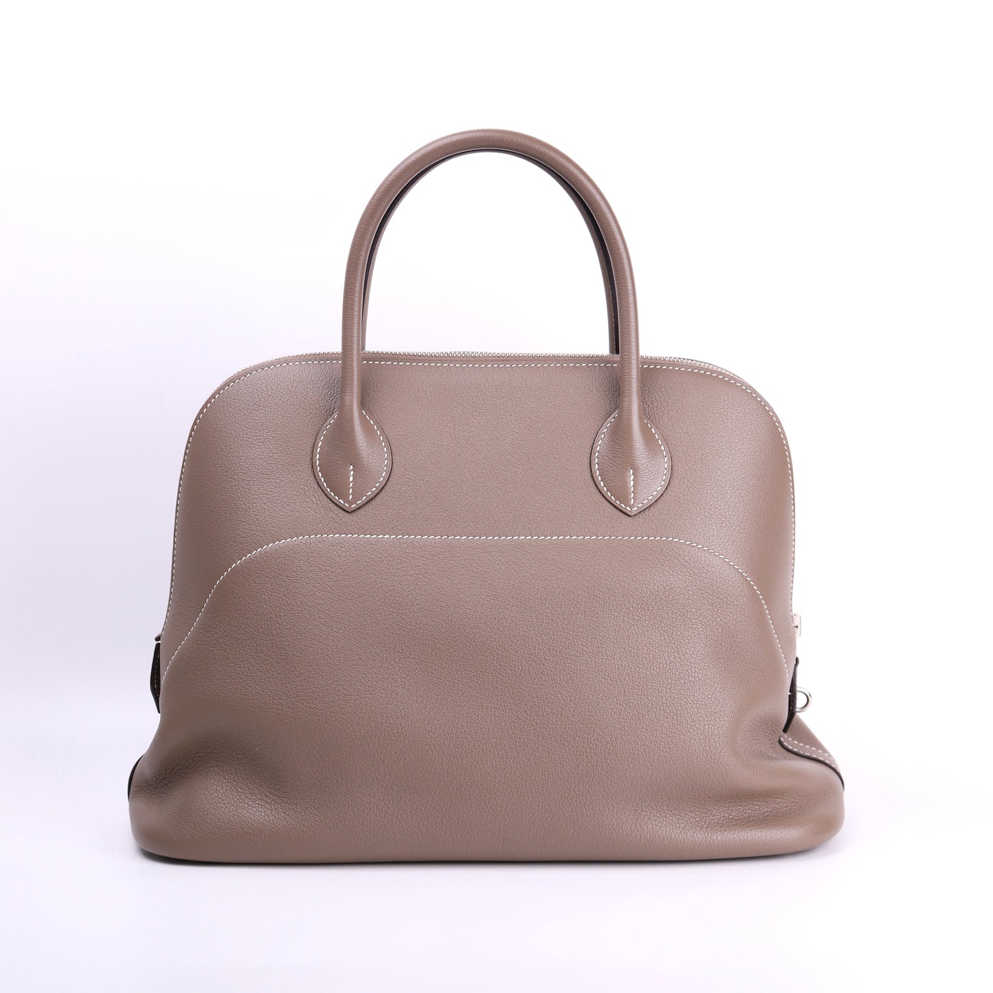 Hermes Bolide Relax 35 Handbag in Novillo Etoupe 2015,front view