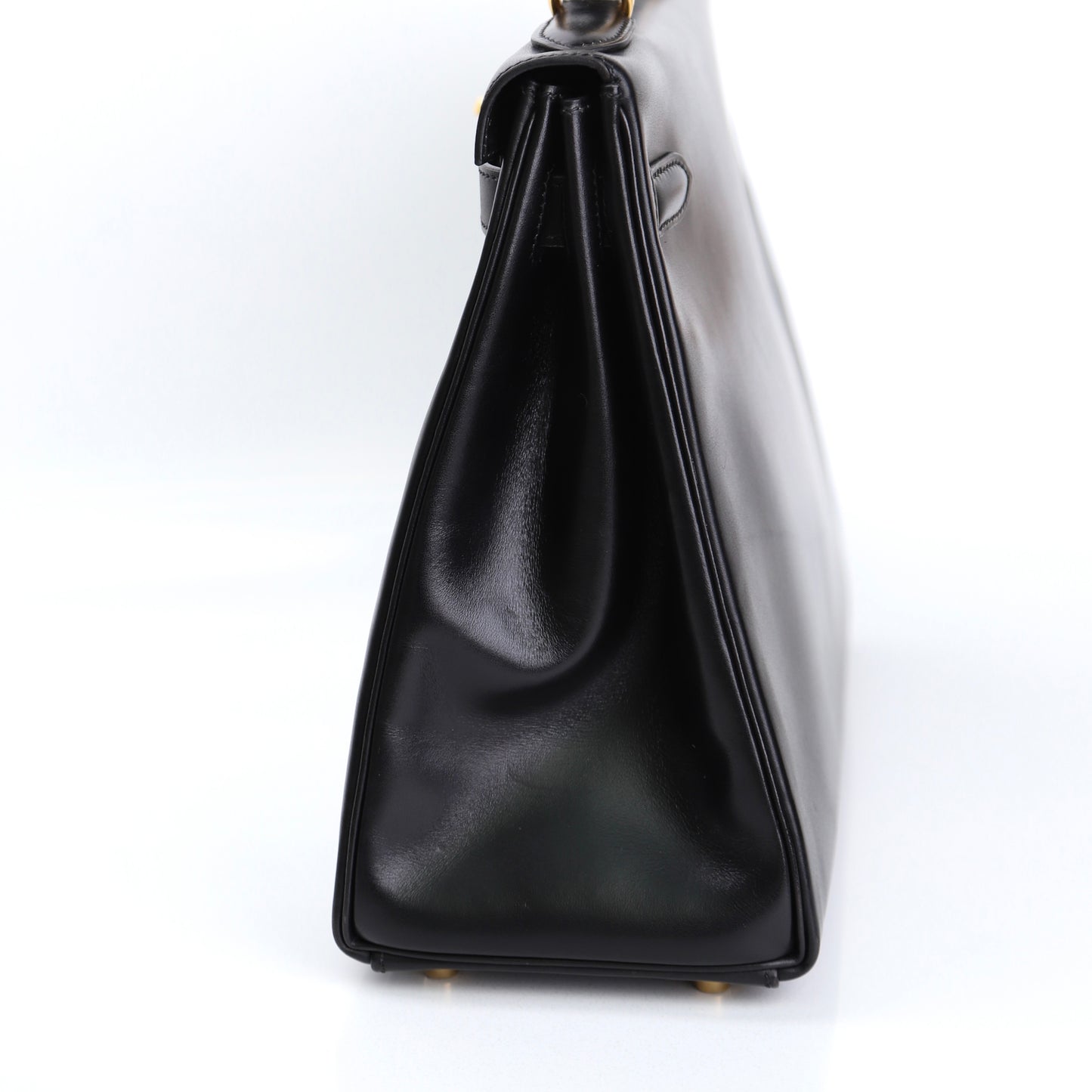 Hermes Kelly 32 Handbag in Box Calf Black 2000, right side