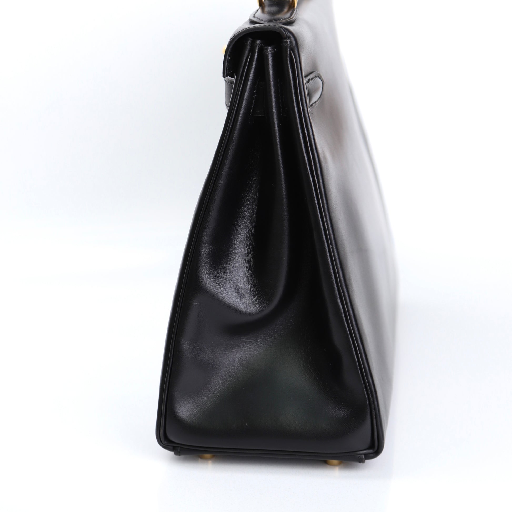 Hermes Kelly 32 Handbag in Box Calf Black 2000, right side