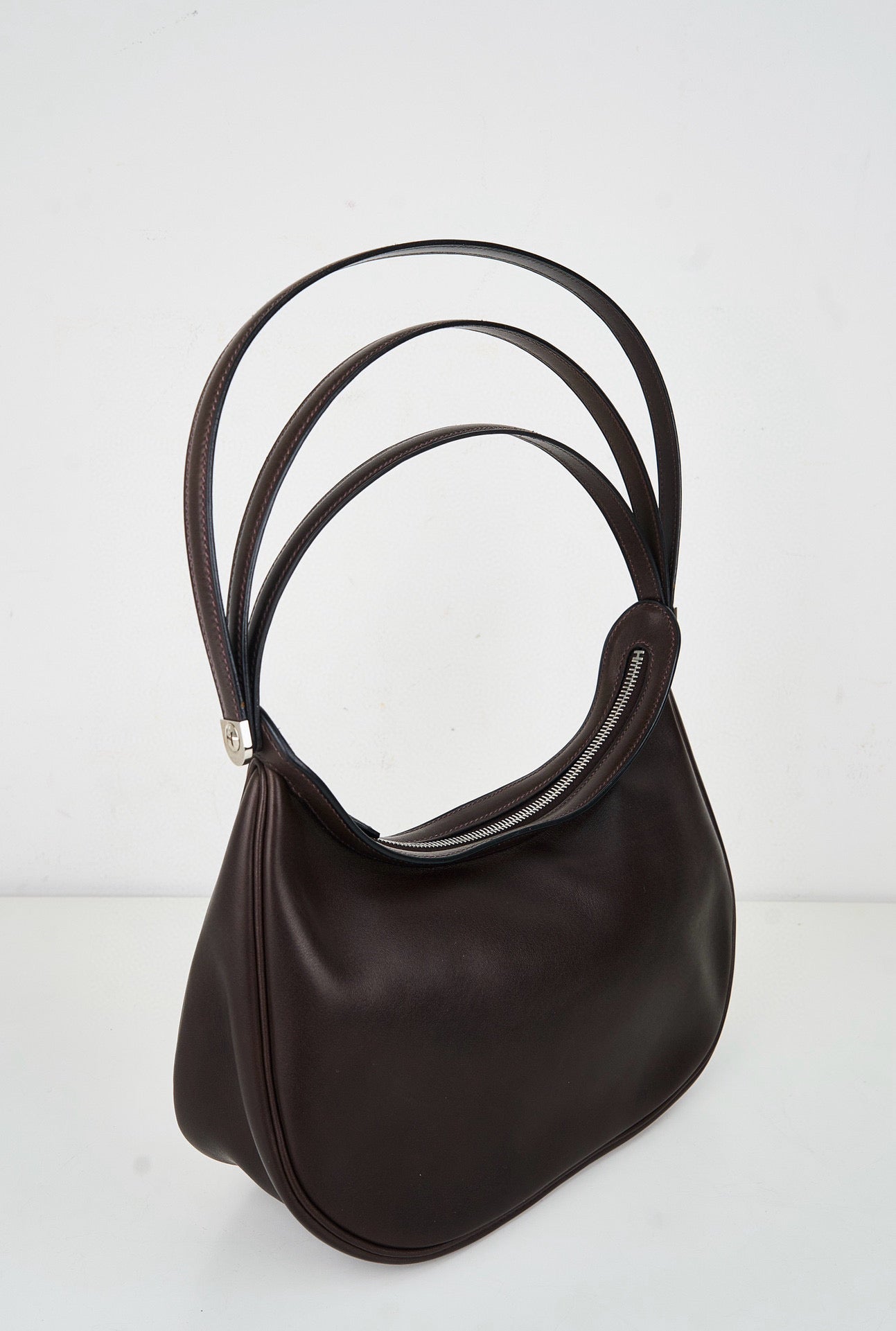 Hermes｜Caporal Handbag Barenia chocolate 2002  Margiela