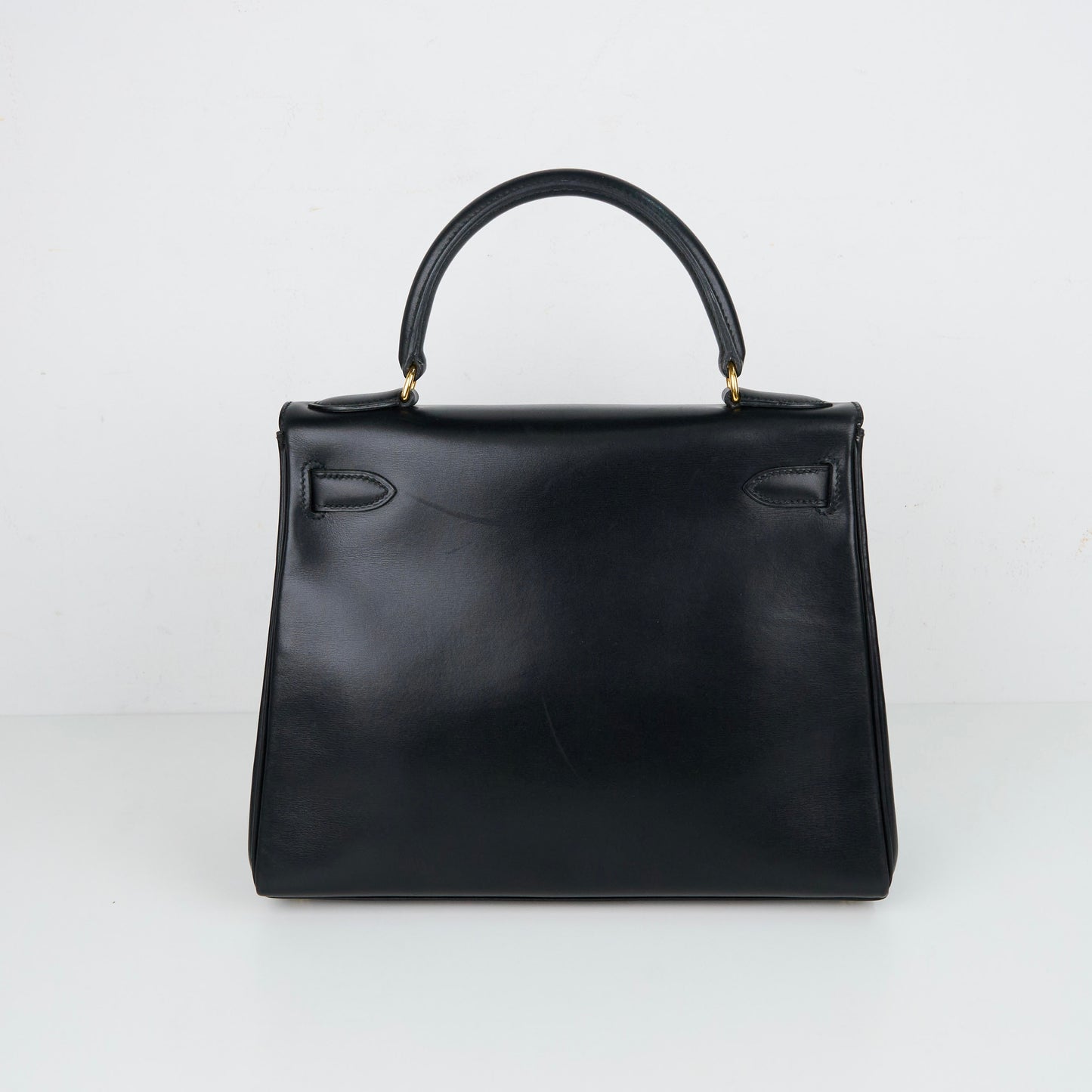 Hermes｜ Kelly 28  Black box calf  Handbag 1994